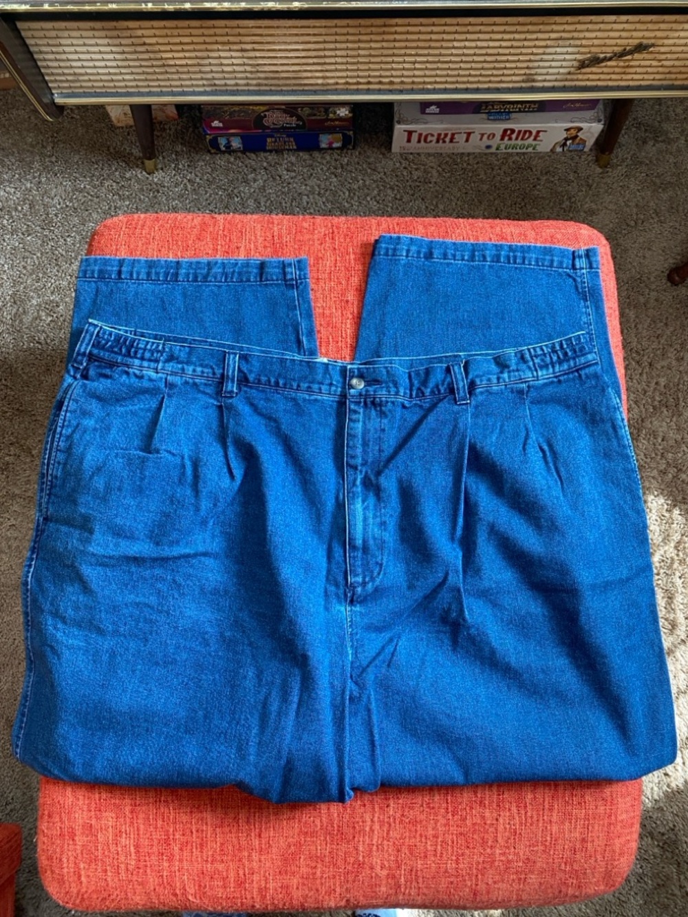VTG 90's Knightsbridge Blue Wash Denim  Trouser Pants Jeans